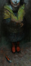 Cuttering 2, oil on canvas, 140x60 cm, 2010